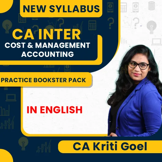 CA Inter New Syllabus Costing ICAI Questions Booster Pack IN English by CA KRITI GOEL : Pen Drive / Online Classes