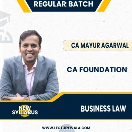 CA Foundation Business Laws New Syllabus Regular Batch by CA Mayur Agarwal: Online classes.