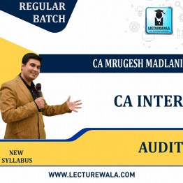 CA Inter Audit Regular Course  By CA Mrugesh Madlani : Pen Drive / Online Classes