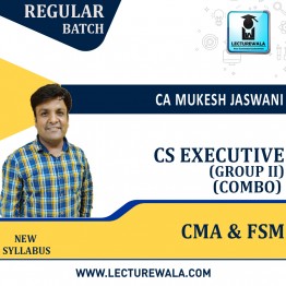 CS Executive Corporate and Management Accounting and Financial and Strategic Management Group II Combo New Syllabus Regular Course : Video Lecture + Study Material by CA Mukesh Jaswani (For  Dec 2022)