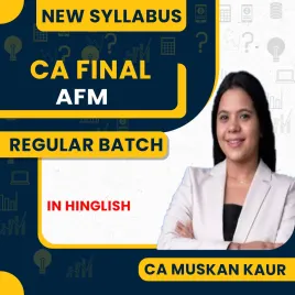 CA Muskan Kaur AFM Fastrack Batch For CA Final: Online Classes