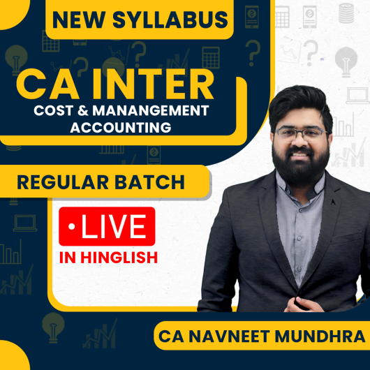 CA Navneet Mundra Costing Live Regular Classes For CA Inter: Live Online Classes