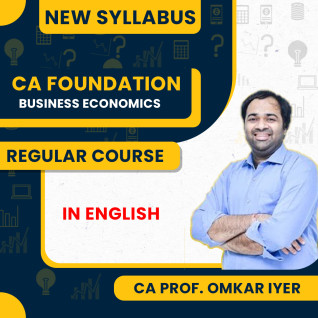 CA Foundation New Syllabus Business Economics Regular Classes In English By CA Prof. Omkar lyer : Pen Drive / Online Classes CA Foundation New Syllabus Business Economics Regular Classes In English By CA Prof. Omkar lyer : Pen Drive / Online Classes