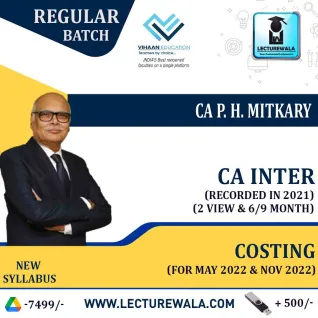 CA Inter Cost & Management Accounting Regular Course by CA P.H.Mitkary : Pen drive / Online classes. CA Inter Cost & Management Accounting Regular Course by CA P.H.Mitkary : Pen drive / Online classes.