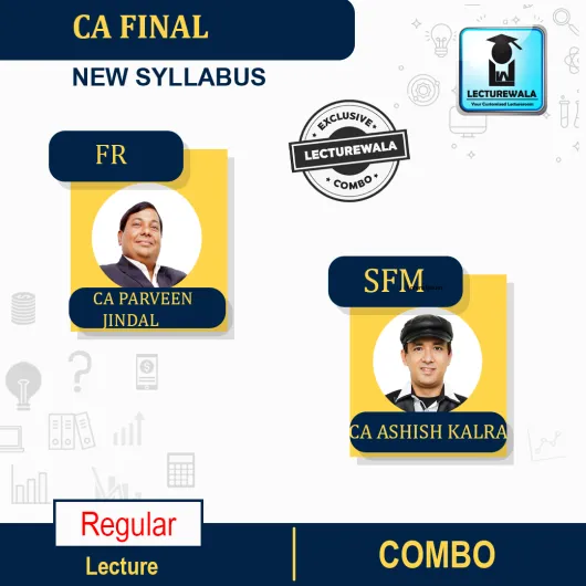 CA Final SFM And FR New Syllabus Regular Course COMBO By CA Ashish Kalra and CA Parveen Jindal : PEN DRIVE / ONLINE CLASSES.