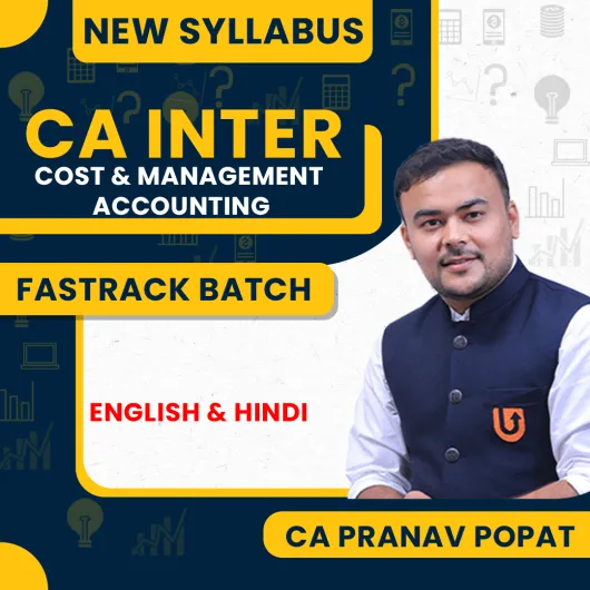 CA Pranav Popat Cost Fastrack Online Classes For CA Inter : Online Classes