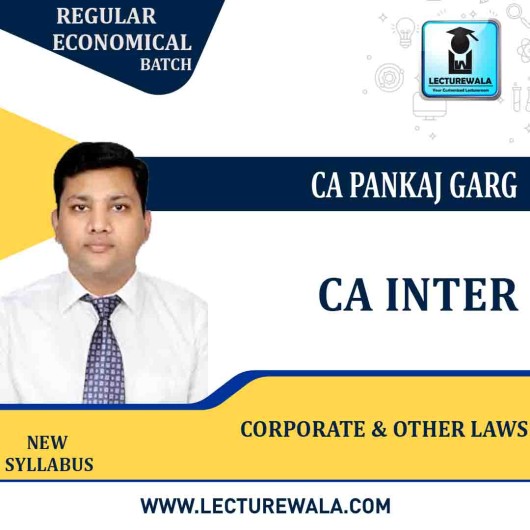 CA Inter Corporate And Other Laws (Regular Economical Batch) By CA Pankaj Garg :Pen Drive / Online Classes