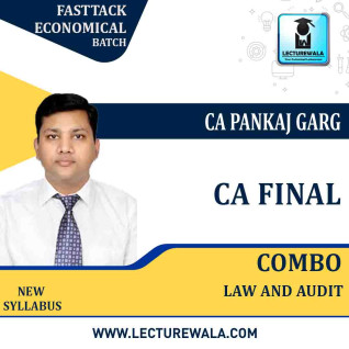 CA Final Law And Audit Combo (Fasttrack Economical Batch) : Video Lecture + Study Material By CA Pankaj Garg : Pen Drive / Online Classes CA Final Law And Audit Combo (Fasttrack Economical Batch) : Video Lecture + Study Material By CA Pankaj Garg : Pen Drive / Online Classes