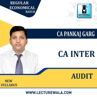 CA Inter Audit (Regular Economical Batch) By CA Pankaj Garg :Pen Drive / Online Classes CA Inter Audit (Regular Economical Batch) By CA Pankaj Garg :Pen Drive / Online Classes