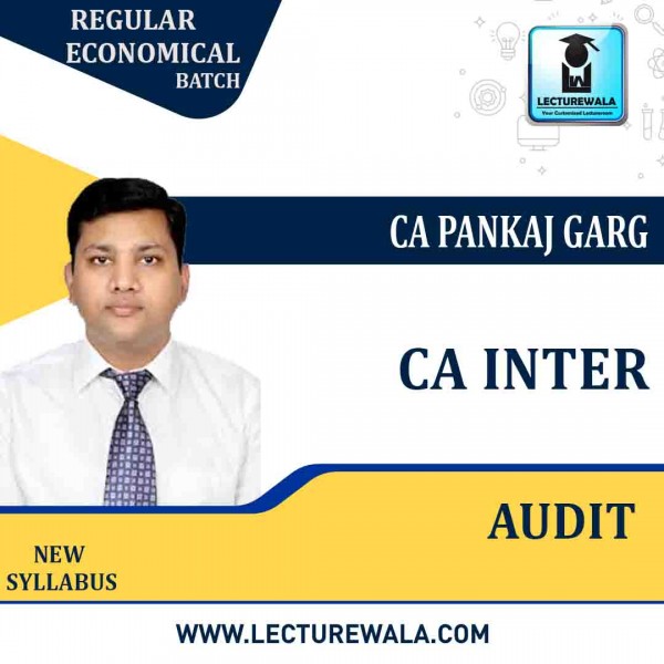 CA Inter Audit (Regular Economical  Batch)  By CA Pankaj Garg  :Pen Drive / Online Classes