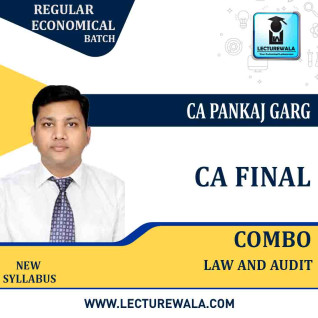 CA Final Law And Audit Combo (Regular Economical Batch) By CA Pankaj Garg : Pen Drive / Online Classes CA Final Law And Audit Combo (Regular Economical Batch) By CA Pankaj Garg : Pen Drive / Online Classes
