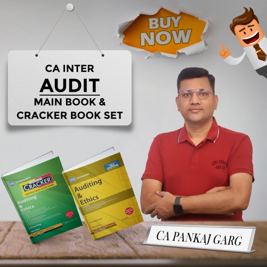 CA Pankaj Garg Auditing & Ethics Main Book & Cracker Book Combo For CA Inter: Study Material