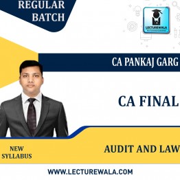 CA Final Audit and Law (Nov-2022 Batch) New Syllabus Regular Course By CA Pankaj Garg  :Pen Drive / Online Classes