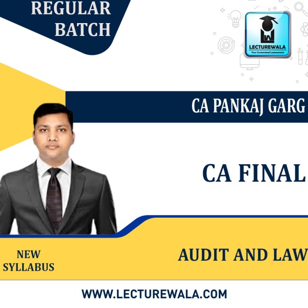 CA Final Audit and Law (Nov-2022 Batch) New Syllabus Regular Course By CA Pankaj Garg  :Pen Drive / Online Classes