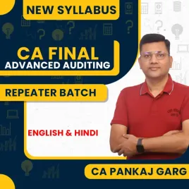 CA Pankaj Garg Advanced Auditing Repeater Fastrack Batch For CA Final
