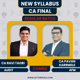 CA Pavan Karmele & CA Ravi Taori Audit Regular in-Depth Online Classes For CA Final CA Pavan Karmele & CA Ravi Taori Audit Regular in-Depth Online Classes For CA Final