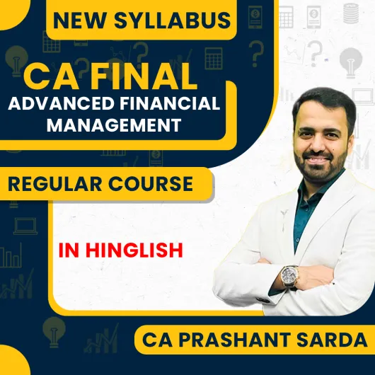 CA Final Advance Financial Managment (AFM) Regular Course : By CA Prashant Sarda : Pen drive / online classes