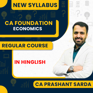 CA Foundation Economics Regular Batch by CA Prashant Sarda: Online Classes / Pen Drive CA Foundation Economics Regular Batch by CA Prashant Sarda: Online Classes / Pen Drive
