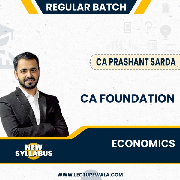 CA Foundation Economics Regular Batch by CA Prashant Sarda: Online Classes / Pen Drive