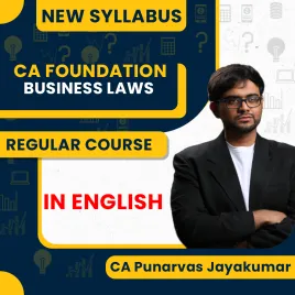 CA Foundation New Syllabus Business Laws Regular Classes In English By CA Punarvas Jayakumar : Pen Drive / Online Classes CA Foundation New Syllabus Business Laws Regular Classes In English By CA Punarvas Jayakumar : Pen Drive / Online Classes