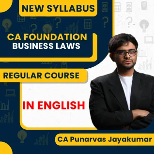CA Foundation New Syllabus Business Laws Regular Classes In English By CA Punarvas Jayakumar : Pen Drive / Online Classes CA Foundation New Syllabus Business Laws Regular Classes In English By CA Punarvas Jayakumar : Pen Drive / Online Classes