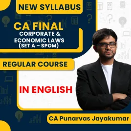 CA Final Corporate and Economic Laws SPOM New Syllabus By CA Punarvas Jayakumar: Pen Drive / Online Classes CA Final Corporate and Economic Laws SPOM New Syllabus By CA Punarvas Jayakumar: Pen Drive / Online Classes