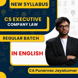 CS Executive Paper 2 – Company Law Regular Course New Syllabus By CA Punarvas Jayakumar: Pen drive / Online Classes. CS Executive Paper 2 – Company Law Regular Course New Syllabus By CA Punarvas Jayakumar: Pen drive / Online Classes.