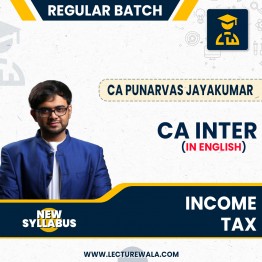 CA Inter Income Tax ( Paper 3A) Regular Course New Syllabus CA Punarvas Jayakumar : Pen Drive / Online Classes
