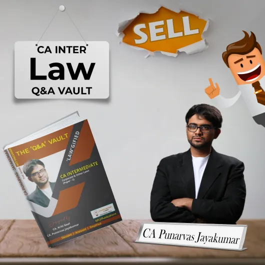 CA Inter New Syllabus Corporate and Other Laws Q&A Vault By CA Punarvas Jayakumar : Online Study Material