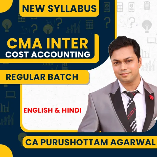 CA Purushottam Aggarwal Cost Accounting Regular Online Classes CMA Inter: Google Drive & Pen Drive classes.