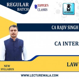 CA Inter Laws Regular Course : Video Lecture + Study Material By CA Rajiv Singh (For May 2022)