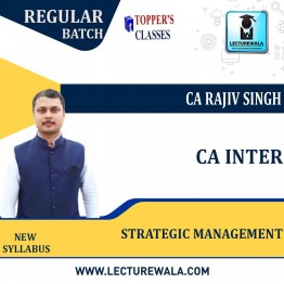 CA Inter SM Regular Course by CA Rajiv Singh : Pen drive / Online classes.