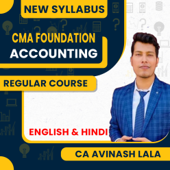 CA Avinash Lala Accounting Regular Batch For CMA Foundation 