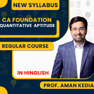 CA Foundation Quantitative Aptitude By Aman Kedia Recorded Batch For Sep 2026 & Jan/ May 2027