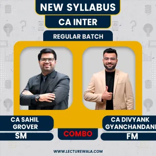 CA Inter group - 2 Financial Management Strategic Management Only Regular Course by CA Sahil Grover &CA DIVYANK GYANCHANDANI : Pen drive / Online classes.