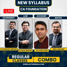 CA Foundation All Subject Combo Regular Course: by AVJ Academy: Pen drive / online classes.