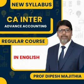 CA Inter Accounting Regular In English : New Syllabus by JK Shah Classes Prof Dipesh Majithia 