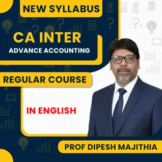 CA Inter Accounting Regular In English : New Syllabus by JK Shah Classes Prof Dipesh Majithia 