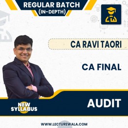  CA Final Audit Study Material Batch (Regular In-Depth) English by CA Ravi Taori : Pen Drive / Google Drive
