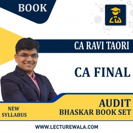 CA Final Audit Bhaskar Book Set By CA Ravi Taori Sir : Study Material