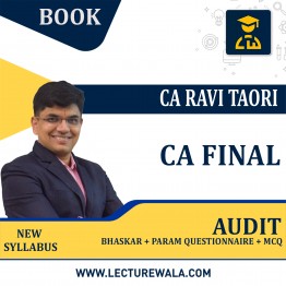 CA Final AUDIT Regular (Book Set) Bhaskar + Param Questionnaire + MCQ By CA Ravi Taori : Study Material