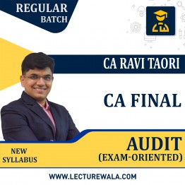 CA Final Audit New Recorded Exam-Oriented Batch Regular Course By CA Ravi Taori : Pen Drive / Google Drive