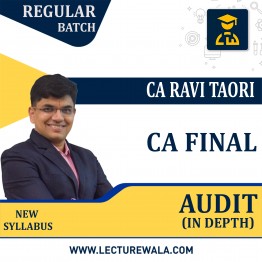 CA Final Audit Regular In-Depth Batch Course By CA Ravi Taori : Pen Drive / Google Drive