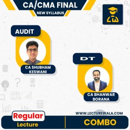 CA-CMA Final DT & AUDIT Regular Batch By CA Bhanwar Borana & CA SHUBHAM KESWANI: Online / Pendrive classes
