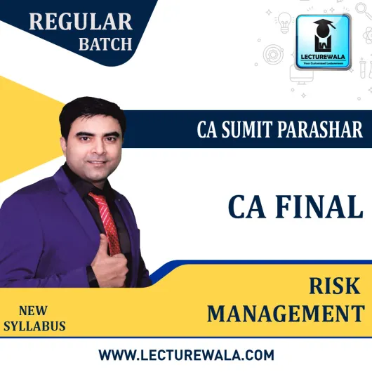 CA Final RM (Risk Management) Google Drive Classes by Sumit Parashar Sir For May-2023 & Onwards - Full HD Video Lecture + HQ Sound