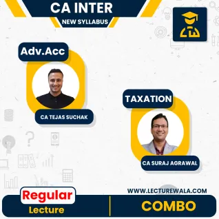 CA Inter Adv.Accounts & Taxation New Syllabus Regular Course By CA Tejas Suchak & CA Suraj Agrawal : Pen drive / online classes. CA Inter Adv.Accounts & Taxation New Syllabus Regular Course By CA Tejas Suchak & CA Suraj Agrawal : Pen drive / online classes.