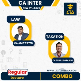 CA Inter Corporate & Other Laws & Taxation New Syllabus Regular Course By CA Amit Tated & CA Suraj Agrawal : Pen drive / online classes.