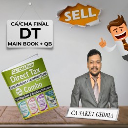 CA Saket Ghiria Direct Tax Main Class Book + Question Bank 