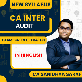 CA Sanidhya Saraf Auditing Regular Online Classes For CA Inter: Pen drive / Online classes. CA Sanidhya Saraf Auditing Regular Online Classes For CA Inter: Pen drive / Online classes.
