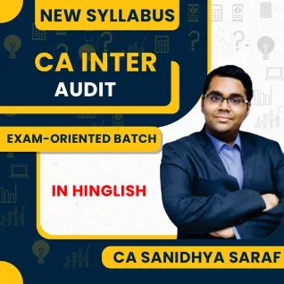 CA Sanidhya Saraf Auditing Regular Online Classes For CA Inter: Pen drive / Online classes. CA Sanidhya Saraf Auditing Regular Online Classes For CA Inter: Pen drive / Online classes.